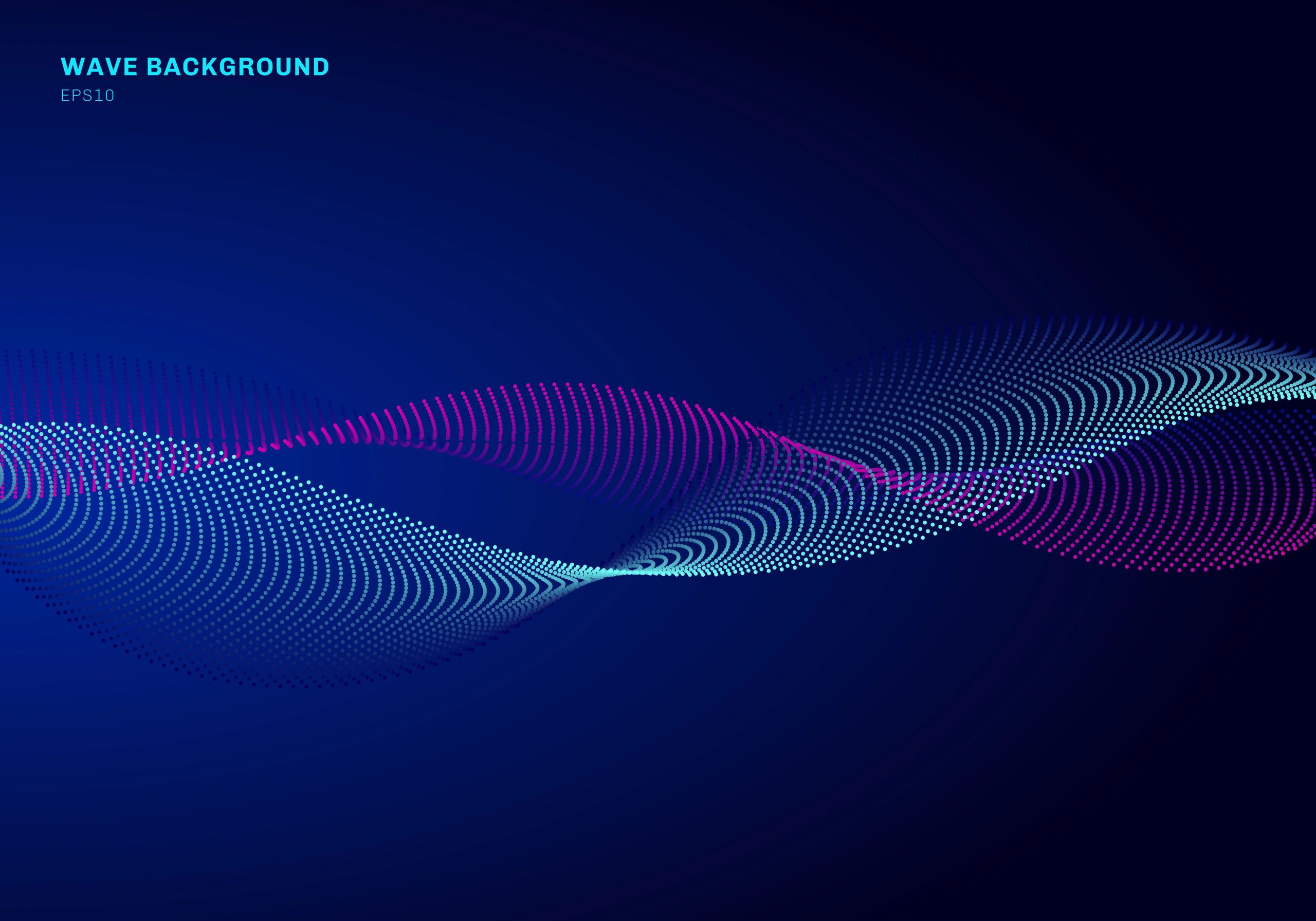 Abstract soundwave background in blue and pink
